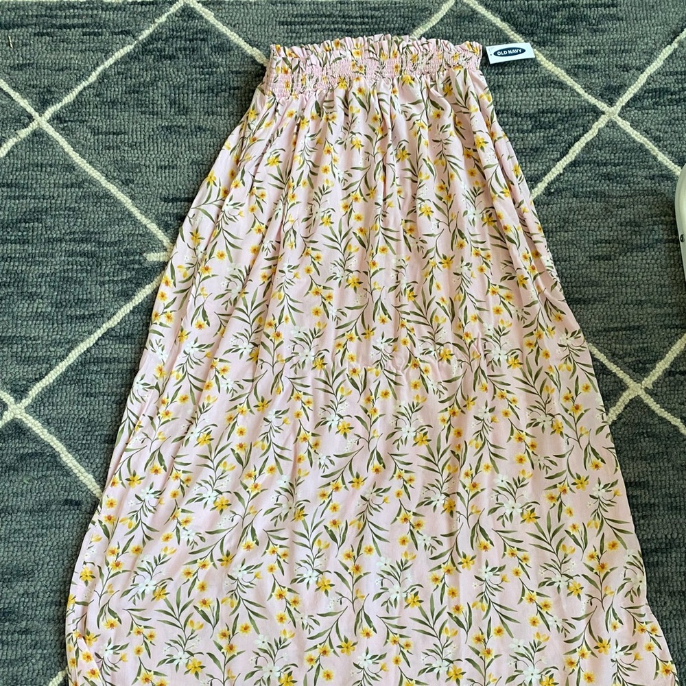 Pink floral MIDI skirt - Old Navy